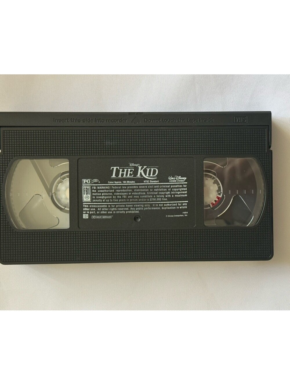 Walt Disney Home Video Disney's The Kid VHS Full Screen NTSC‎ 2000 PG English - Picture 2 of 3